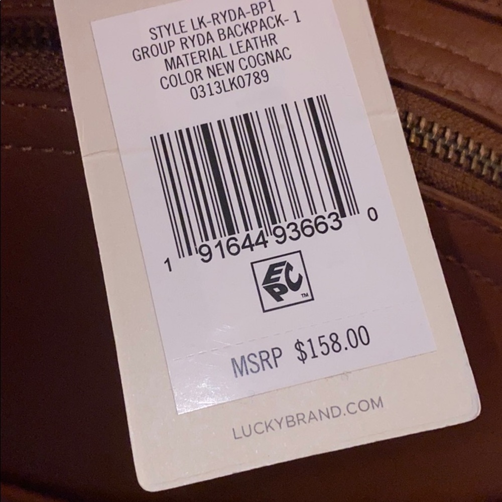 Lucky Brand 🍀 leather backpack Ryda - Picture 9 of 12